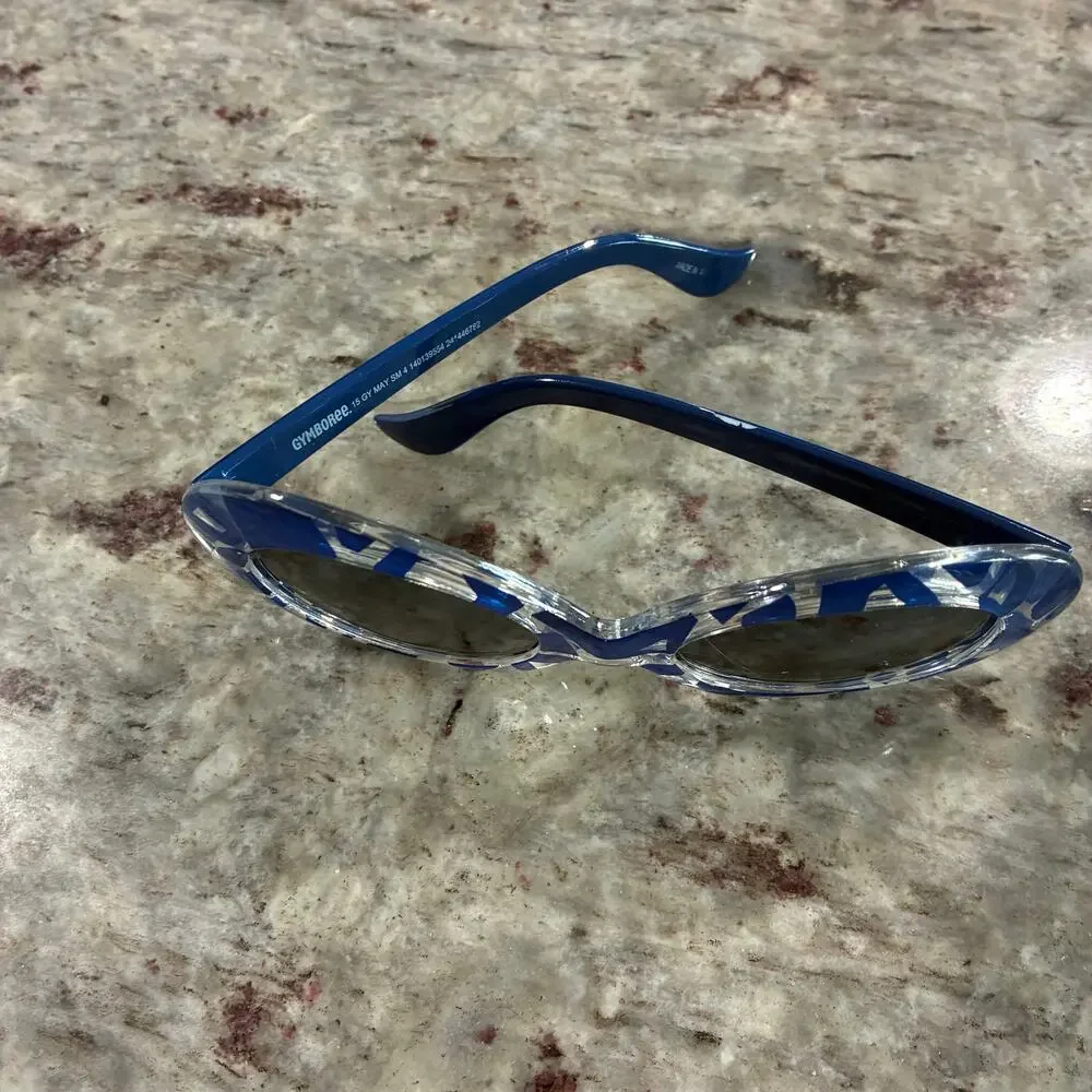 Gymboree Blue Pattern Round Sunglasses (Girls)